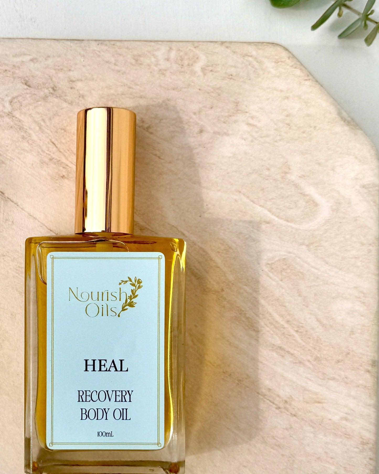 Nourish Oils Heal muscle and body oil with arnica and kunzea, Australian made