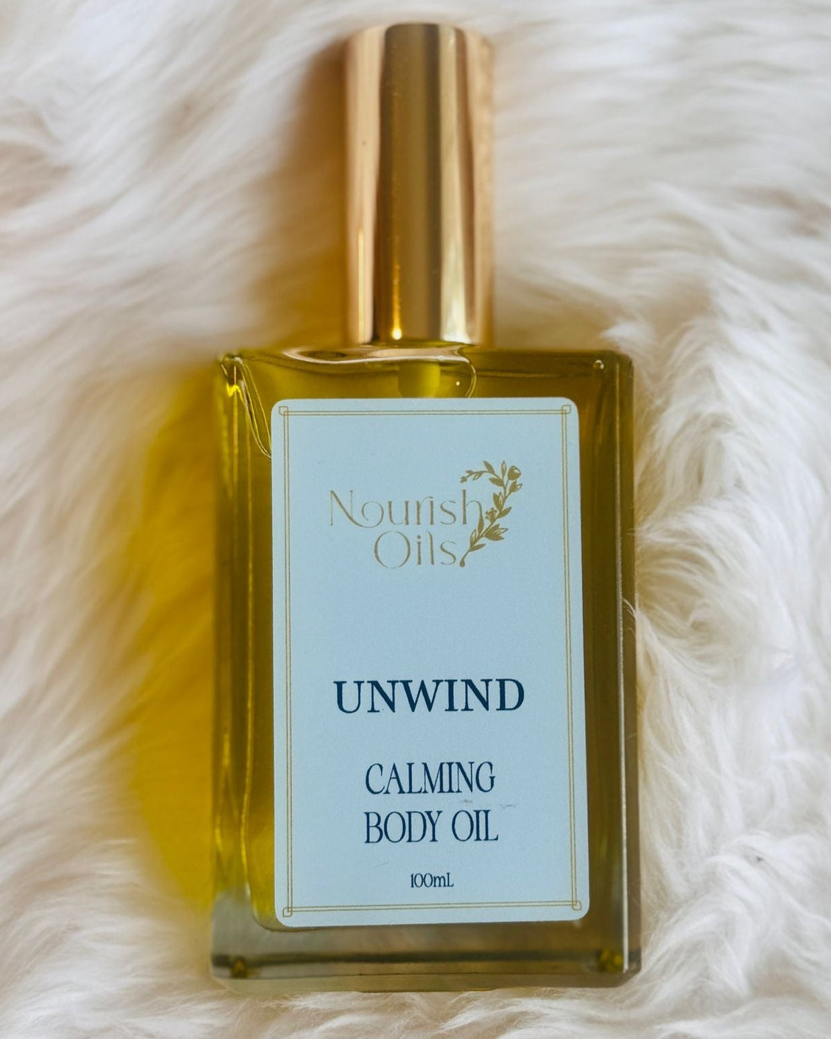 A calming body oil blend with lavender, calendula, and roman chamomile to ease stress, release tension, and promote restful sleep.
