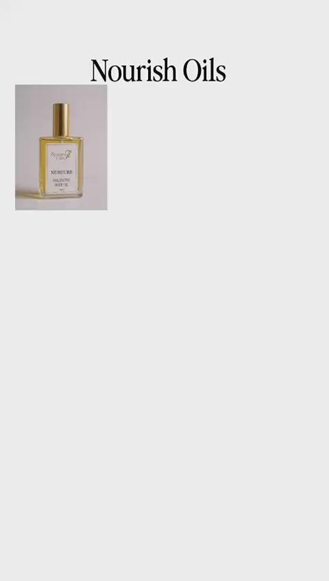 Nourish Oils video with all the bottles